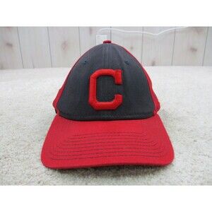Cleveland Indians Hat Cap Snap Back Red Gray One Size MLB Baseball New Era Mens